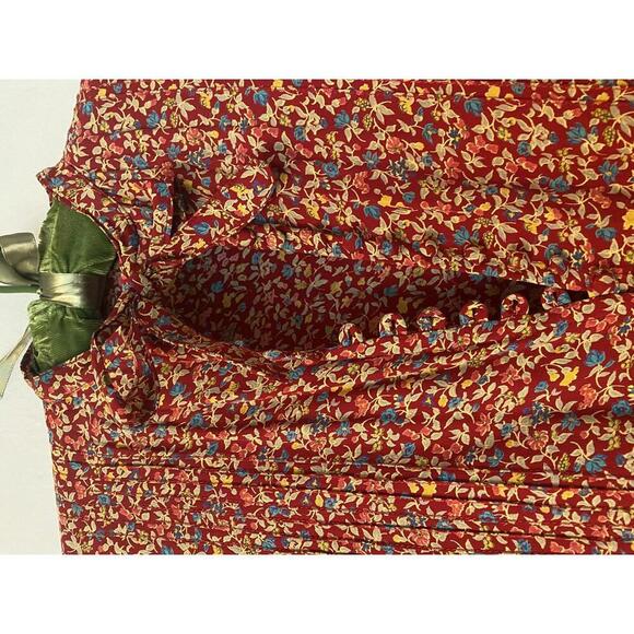 Vintage Carteret Long Sleeve Floral Dress with Tie Neck - Picture 11 of 14